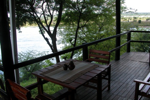 Kavango River Lodge veranda